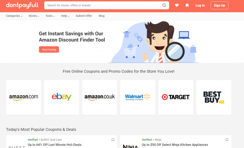 オンラインで買い物をするときは、貯蓄のために完全なウェブサイトを支払わないでください