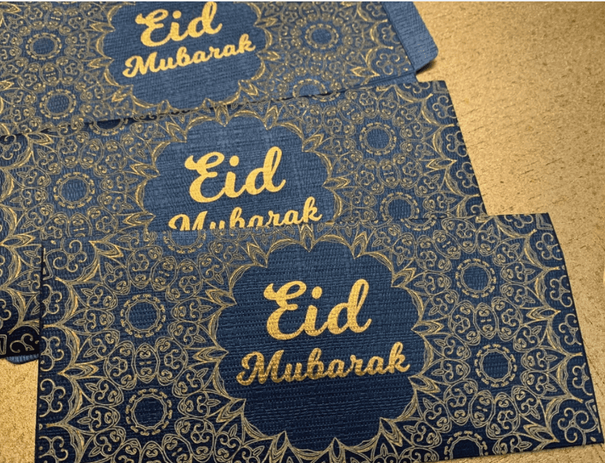Enveloppe D'argent De Fitr D'Al D'Eid Pour La Grande Conception De